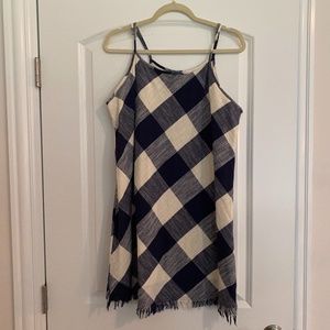 Blue plaid dress